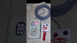 CODE RED EMERGENCY PULL CORD ALARM fire smoke flame evacuation VOICE sound customize [upl. by Dorweiler630]