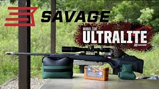 Savage 110 Ultralite  65 PRC  Out of the Box Accuracy Test and Review [upl. by Lodie]