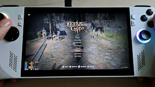 ROG Ally  Baldurs Gate 3  Improved FPS with Lossless Scaling Frame Generation [upl. by Hizar376]