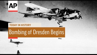 WWII Allied Bombing of Dresden Begins  1945  Today In History  13 Feb 17 [upl. by Tanah]