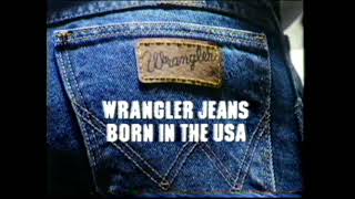 Wranglers Jeans  Presidential Born In The USA  TV Advert Commercial  1980s [upl. by Eak]