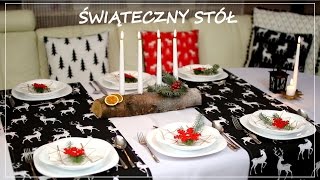 Dekoracja świątecznego stołu  Christmas table [upl. by Peyter]