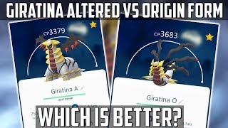 Giratina Altered VS Origin Form In Pokemon Go Deep Dive [upl. by Ona408]