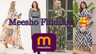 Latest meesho collections kurtaset gown middi modest wear malayalam👍🏻🫰🏻 [upl. by Ahsyt]