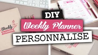 DIY Accessoires  Créer un planner ou organiseur 2016 personnalisé [upl. by Frey956]