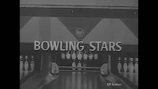 AMF Bowling Stars  Welu vs King 1957  quotWhispering Joe Wilsonquot [upl. by Chappell]