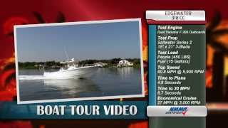 EdgeWater Power Boats 318CC Review [upl. by Rimaj]