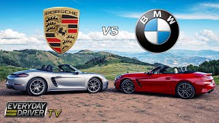 Porsche Boxster vs BMW Z4  On Target  Everyday Driver TV Season 5 [upl. by Orlando176]