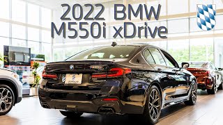 2022 BMW M550i xDrive in Carbon Black 4k [upl. by Payton]