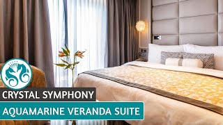 Crystal Symphony  Aquamarine Veranda Suite Tour amp Review  4K [upl. by Pandolfi]