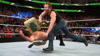 Dean Ambrose turns the briefcase into a championshipwinning weapon WWE Money in the Bank 2016 [upl. by Adaj964]