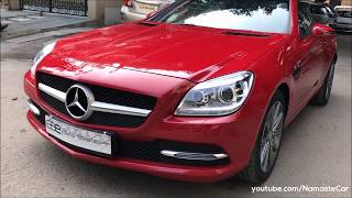 MercedesBenz SLK 350 BlueEFFICIENCY 2015  Reallife review [upl. by Ohploda]