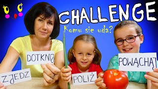 ZJEDZ DOTKNIJ POLIŻ POWĄCHAJ Challenge fikimikiagatkiimoniki [upl. by Nybor]