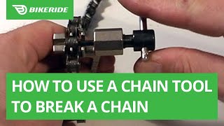 How to Use a Chain Tool to Break a Chain [upl. by Etnahs]