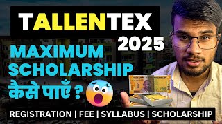 🔴 Allen TALLENTEX 2024  2025  Step By Step Process Fees Scholarship amp Registration [upl. by Odnamla]