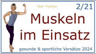 221 🤗 32 min Muskeln im Einsatz  FigurKräftigungsTraining ohne Geräte [upl. by Ordisy996]