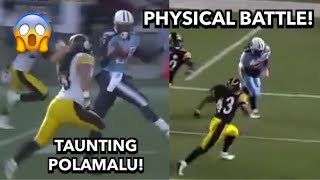 Chris Johnson vs Troy Polamalu RB vs DB PHYSICAL MATCHUP [upl. by Ruby]