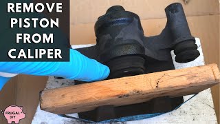 How to Remove Piston from Brake Caliper [upl. by Icak]