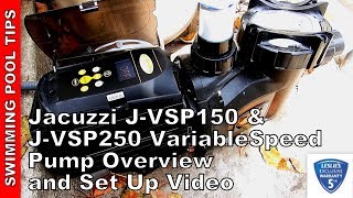 Jacuzzi JVSP150 amp JVSP250 Variable Speed Pump Overview and Programming Video [upl. by Lantz]