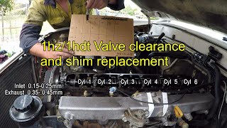 1hdt 1hz Valve Clearance Adjustment Landcruiser 80 Series  Engine Maintenance [upl. by Rramaj]