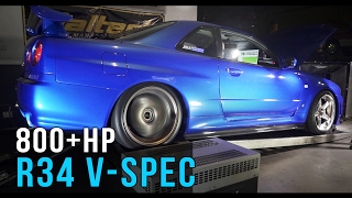 Nissan R34 GTR VSpec  800hp Skyline [upl. by Suhploda198]