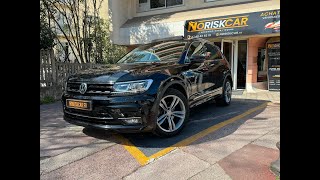 NORISKCARFR  VOLKSWAGEN TIGUAN 150 DSG7 Black RLine toit ouvrant affichage tete haute attelage [upl. by Andonis]