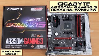 Gigabyte GAAB350MGaming 3 Motherboard Unboxing [upl. by Amandie]