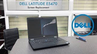 Broken screen Dell Latitude E5470 Replacement Disassembly [upl. by Ping710]