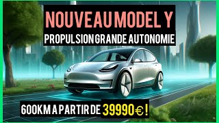 Le Tesla Model Y Grande autonomie Propulsion éligible au bonus est là  600km [upl. by Tema]