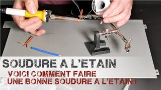 Soudure à létain de fils électriques  servo  moteur  ESC [upl. by Aseral]