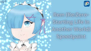 Rem ReZeroStarting Life in Another World Speedpaint [upl. by Ennayoj]