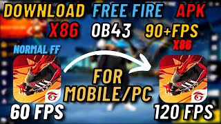 How to Download Free Fire OB43 New Update  Free Fire New Update OB43 APK  Free Fire x86 Version [upl. by Naras256]