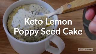 Lemon Poppy Seed Cake in Minutes  Keto  Low Carb [upl. by Glick445]