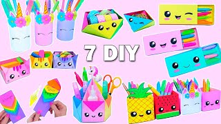 7 EASY PAPER CRAFT IDEAS  School Craft Idea  DIY Origami Craft  Paper Crafts  School hacks [upl. by Reeba]