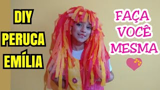 DIY PERUCA COLORIDA EMÍLIA COMO FAZER EM CASA  Família Vlogs Diário [upl. by Enattirb237]