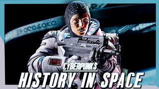 Cyberpunks History In Space  FULL Cyberpunk Space Lore [upl. by Noemad]