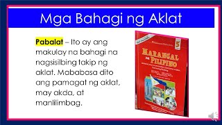 Mga Bahagi ng Aklat [upl. by Knitter]