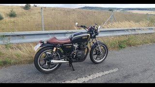 Yamaha XS 400 cafe test ride [upl. by Ytirehc]