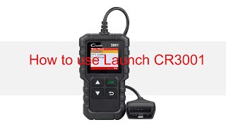 How to use BASIC code reader —— Launch CR3001 [upl. by Nojad58]