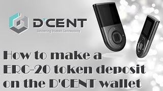 How to deposit ERC20 token Ethereum on a DCent wallet [upl. by Ellehcram694]