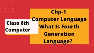 Class6 Chp1 quotComputer Languagequot What Is Fourth Generation Language [upl. by Barncard]