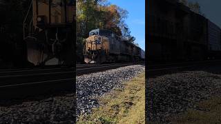 CSX local train L620 approaches Raleigh NC at the quotWaffle Housequot signals 11132024 [upl. by Annaej]