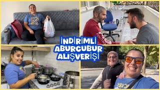 İNDİRİMLİ ABURCUBUR ALIŞVERİŞİ 🎉OCAK BAŞI SOHBET🤣KARDEŞİM BABAMIN TIRNAKLARINI KESTİ marketing [upl. by Nol]