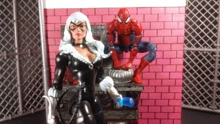 SpiderMan Vs Black Cat Stop Motion by GatoPerro [upl. by Luedtke]