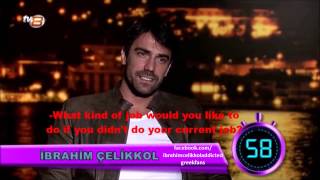 İbrahim Çelikkols answers in 60 seconds from the tv show quotSaba Tumerle bu gecequot [upl. by Freddie]