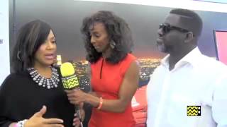 Warryn amp Erica Campbell  The PreEspys Rolls Royce Gifting Suite Red Carpet  AfterBuzz TV [upl. by Aihsekan]