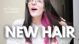 Dying My Hair PINK ♡ hair transformation vlog [upl. by Niltyak]