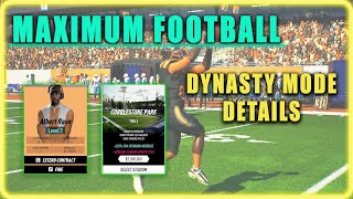 Maximum Football  First Look at Dynasty Mode [upl. by Nuawaj]