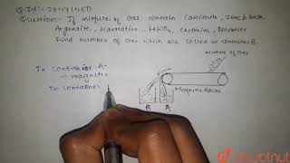 If mixture of ores contain Cassiterite Zinc blende Argentite Haematite FeWO4 Chromite [upl. by Dnomhcir]