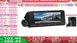 70mai 4K Dash Cam A810 Ultra HD Builtin GPS ADAS Auto Record 150FOV Motion Detection 70ma [upl. by Prichard]